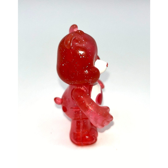 Red Pink Heart Care Bears Glitter Fun Figures Love Alot Bear Cupcake Cake Topper - Picture 2 of 8